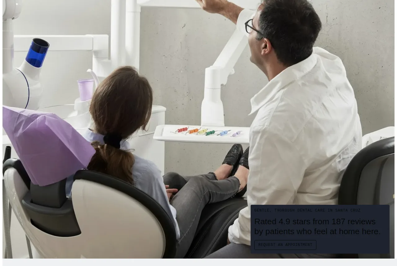 Demo website built for a dentist in Santa Cruz